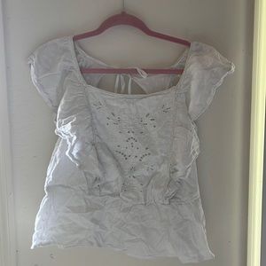White old navy blouse size xl